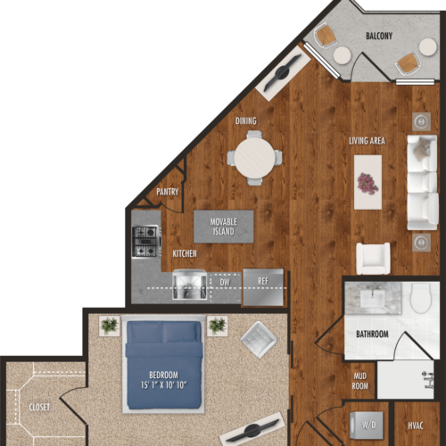 Houston One Bedroom Luxury Apartment