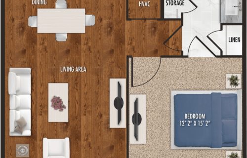 A5 1bed/1bath love