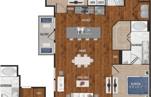 B5 - 2 Bed / 2 Bath in Houston