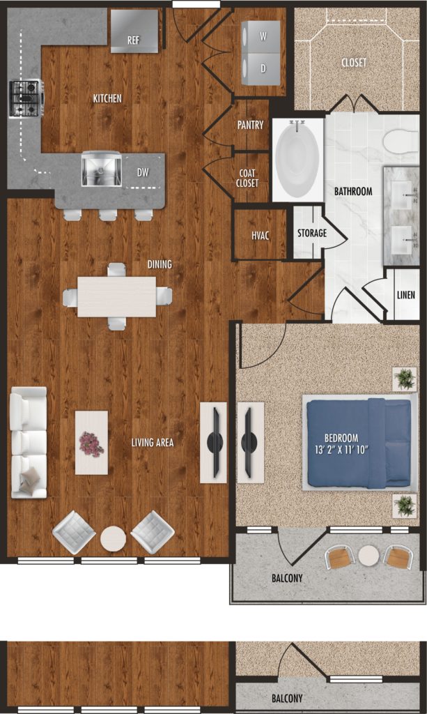 A8 – Luxury 1 Bed 1 Bath Apartment in Houston