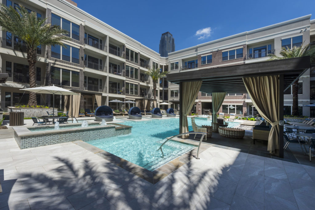 uptown district luxury apartment community amenities