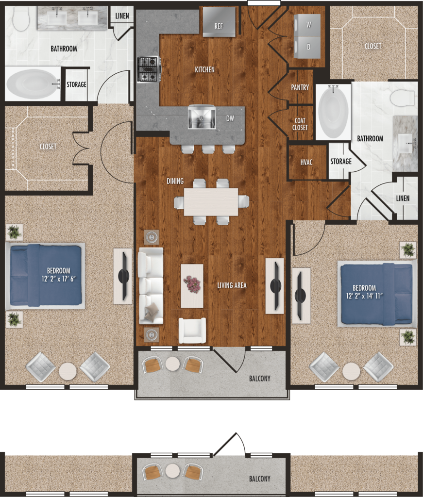 two bedroom Houston apartments
